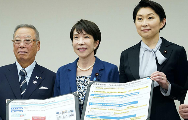 日本產業界人士與高市會面並遞交氫能普及建議