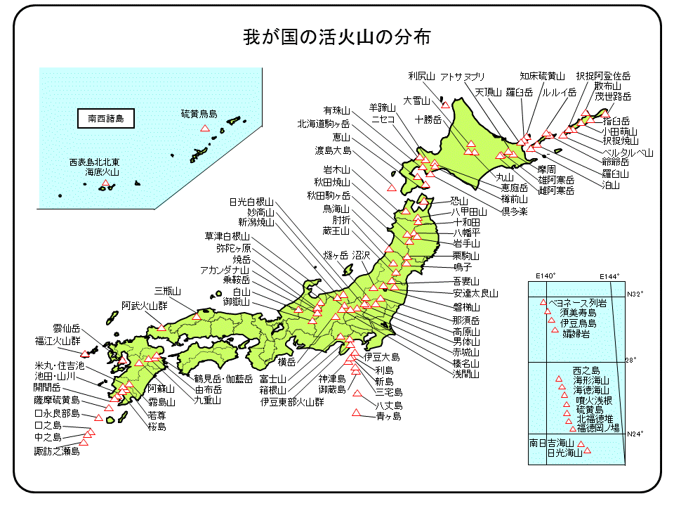 日本的災害及其對策——火山災害 